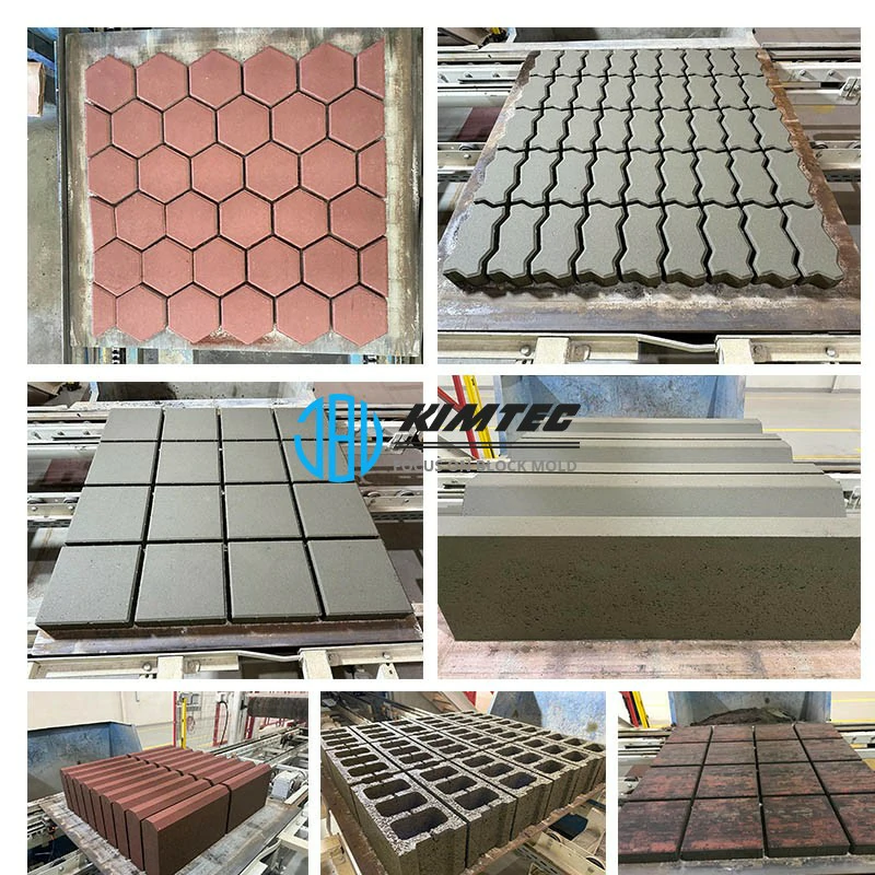 Diamond Square And L Shapes Interlocking Concrete Brick Block Mould