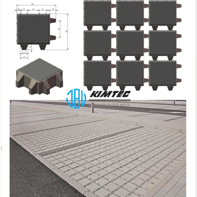 Grass Stone Mold Road Paver Mould For Park